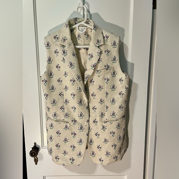 Caron Callahan Cream Floral Women's Vest - Picture 1 of 5